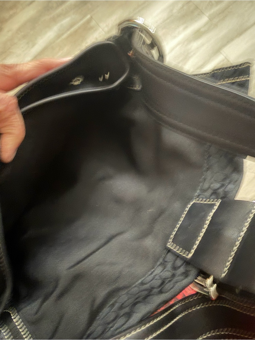 Coach SoHo Y2K Buckle Signature Baguette Shoulder Bag - Gently Loved No 3628 - Picture 8 of 9